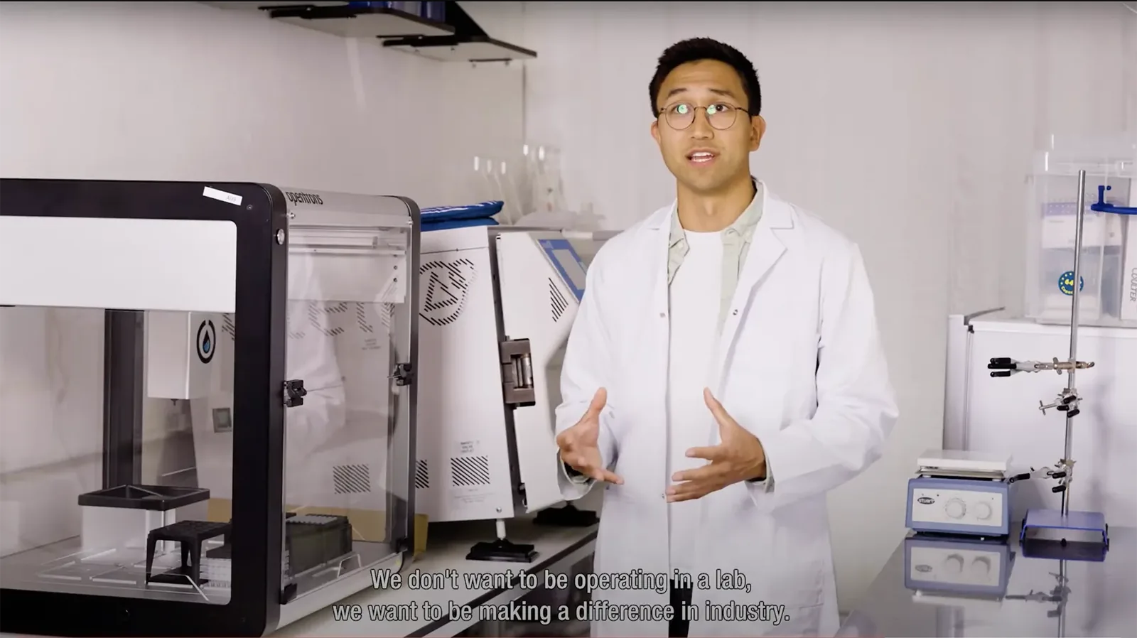 Luke Tan, Co-Founder of Supercritical Solutions, at the Shell New Energy Challenge finals